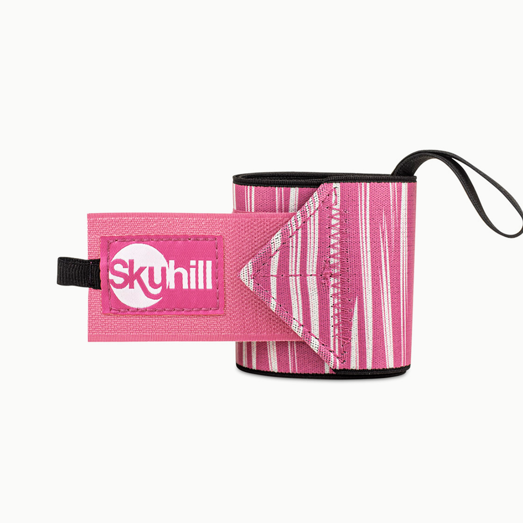 Wrist Wraps Pink Stripes