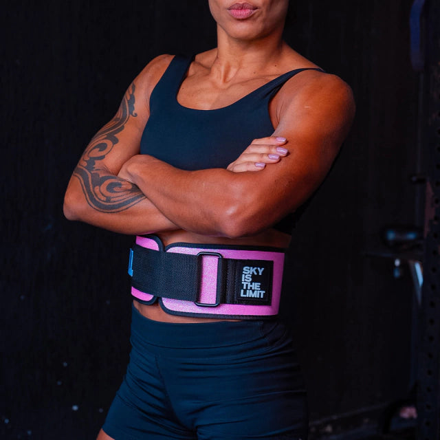 Orbit Belt Pink Glitter