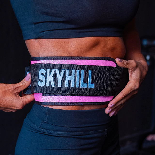 Orbit Belt Pink Glitter